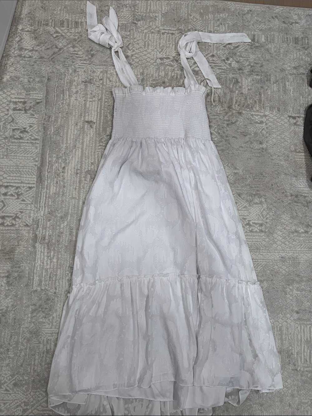 Lilly Pulitzer White Tiered Maxi Sundress